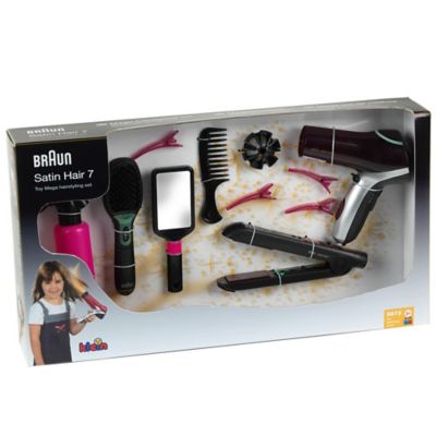 Braun Satin Hair 7 - Toy Mega Hairstyling Set- 10 pc. Set Includes Braun Satin Hair 7 Battery-Powered Hairdryer, 5885 -  G4009847058737