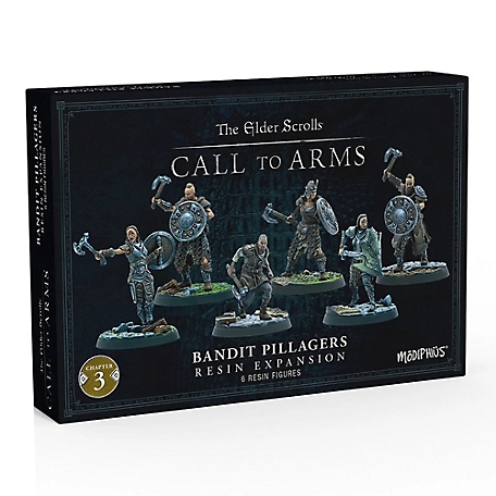 Elder Scrolls Call To Arms - Bandit Pillagers Expansion - 6 Unpainted Resin Figures, MUH0330311