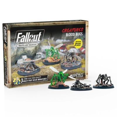 Modiphius Fallout Wasteland Warfare: Creatures - Blood Bugs - 3 Unpainted Resin Miniatures, MUH052286