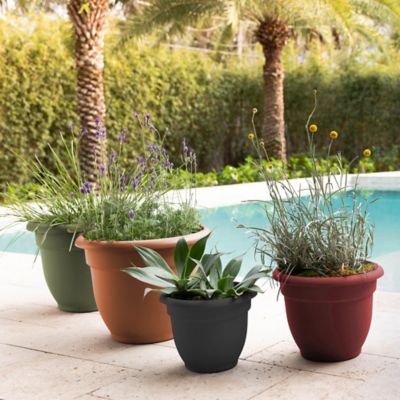 Image showing  Ariana Self Watering Planter, 16 in., Durable Resin Pot