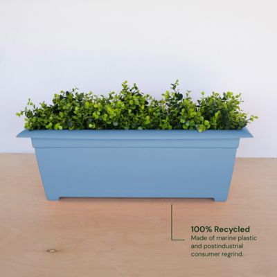 Image showing  7 gal. Plastic Dayton Large Window Deck Box Planter, 27 in.