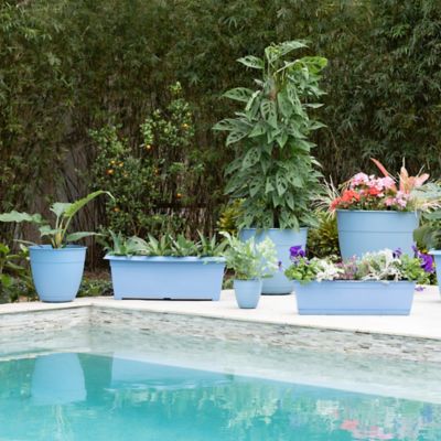 Image showing 5 th Bloem 7 gal. Plastic Dayton Large Window Deck Box Planter, 27 in.