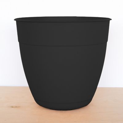Image showing  3 gal. Plastic Dayton Planter with Saucer, 12 in.