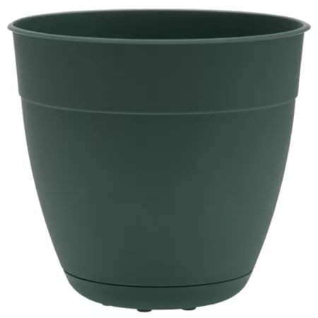 Flower 3 gal Dayton plastic planter with saucer 12 in. Planters