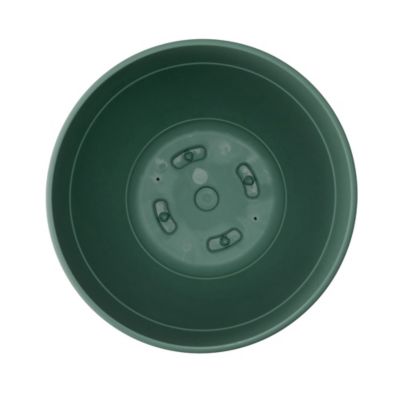 Image showing  3 gal. Plastic Dayton Planter with Saucer, 12 in.