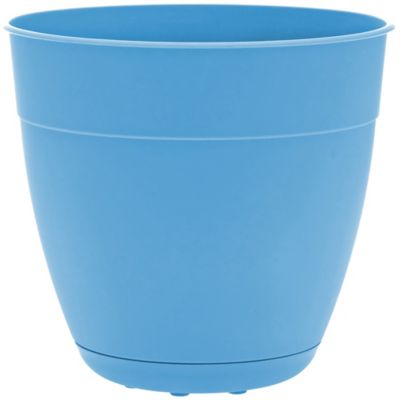 Bloem Dayton Planter with Saucer, 16 in., 100% Recycled Plastic Pot