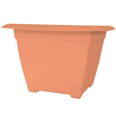 Bloem Dayton Square Deck Planter with Elevated Feet, 15 in.