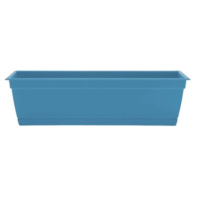 Bloem 5 gal. Plastic Dayton Window Box Planter with Elevated Feet, 24 in.