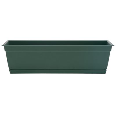 Bloem Dayton Window Box Planter, 24 in., Elevated Feet