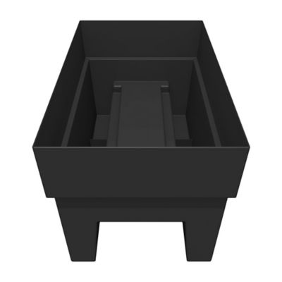 Image showing  7.5 gal. Plastic Finley Deck Rail Rectangular Planter, 24 in.