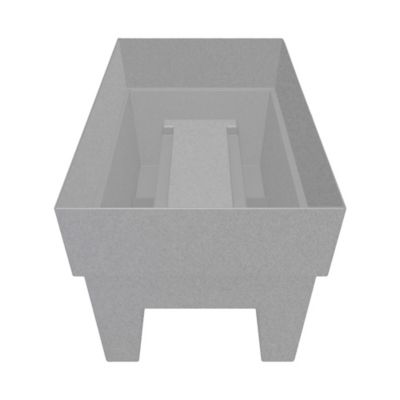 Image showing  7.5 gal. Plastic Finley Deck Rail Rectangular Planter, 24 in.