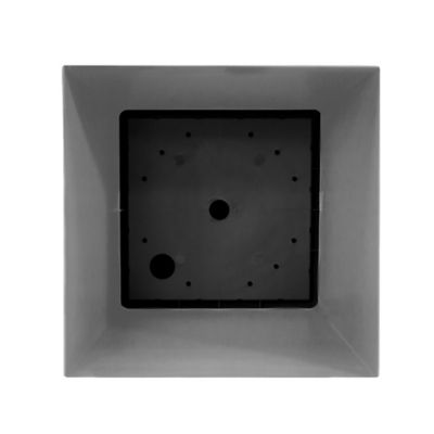 Image showing  9 gal. Plastic Tall Finley Tapered Square Planter, 25 in., Matte Textured Finish