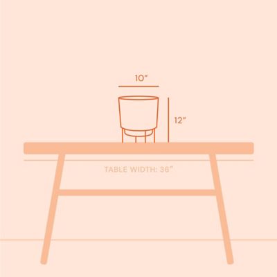 Image showing  3.25 gal. Plastic Hopson Round Planter with Black Metal Stand, 10 in., Charcoal