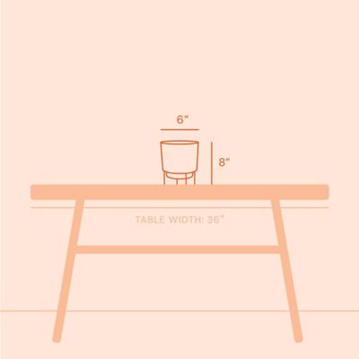 Image showing  0.75 gal. Plastic Hopson Round Planter with Black Metal Stand, 6 in., Charcoal