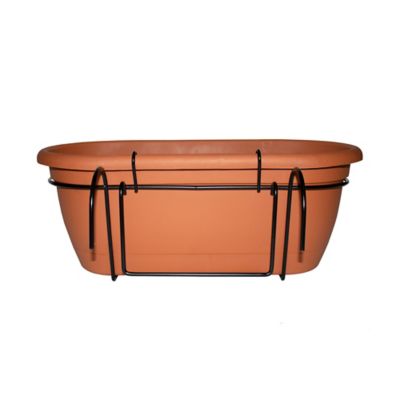 Image showing  2.5 gal. Plastic Lucca Self Watering Oval Window Box Planter, 18 in.