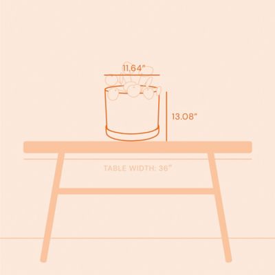 Image showing  Mathers Round Planter with Saucer Tray, 12 in., Modern Design