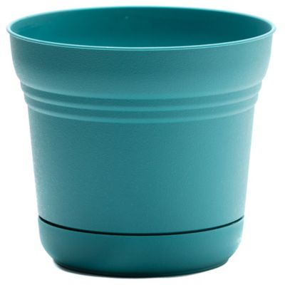 Bloem Saturn Round Planter with Removable Saucer Tray, 10 in.