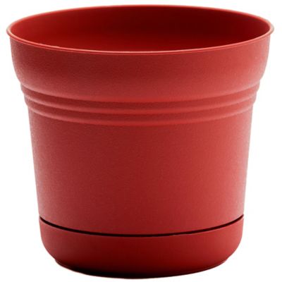 Bloem Saturn Round Planter with Removable Saucer Tray, 10 in.