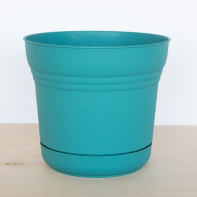 Image showing 7 th Bloem Saturn Round Planter with Saucer Tray, 12 in.