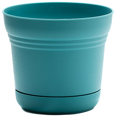 Bloem Saturn Round Planter with Saucer Tray, 14 in.