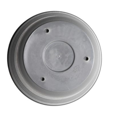 Image showing 7 th Bloem 5 gal. Saturn Round Planter with Saucer Tray, 14 in.