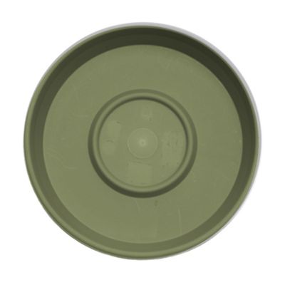 Image showing  Terra Pot Durable Resin Round Drain Saucer, 20 in., Matte Finish, Living Green
