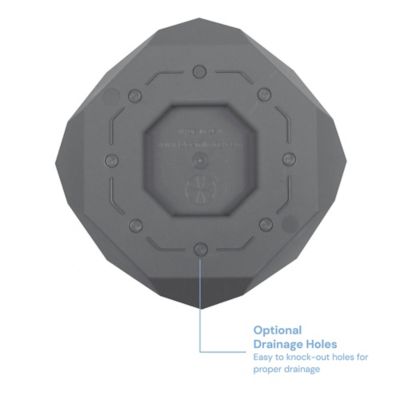 Image showing  2.7 gal. Plastic Tuxton Modern Hexagonal Small Planter, 10 in.