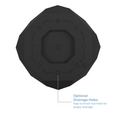 Image showing  1.7 gal. Plastic Tuxton Modern Hexagonal Planter, 8 in.