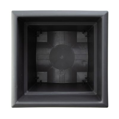 Image showing  9 gal. Plastic Veranda Square Deck Box Planter, 18 in., Matte Finish