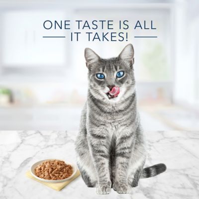 Image showing  Flaked Wet Cat Food Variety, Tuna, Chicken, Fish&Shrimp in Gravy 5.5 oz. Cans (24Ct, 8 of Each)