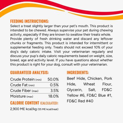 Image showing 5 th Good 'N Fun Triple Flavor Ribs, Rawhide Snack for All Dogs, 24 oz.