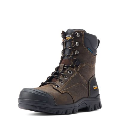 Image showing 0 th Ariat Men's Treadfast Waterproof Round Toe Work Boots, 8 in.