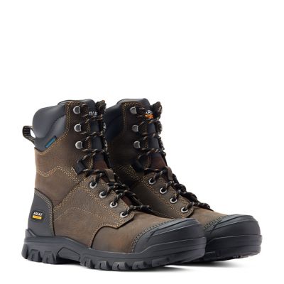 Image showing 3 th Ariat Men's Treadfast Waterproof Round Toe Work Boots, 8 in.