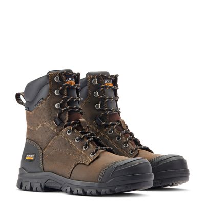 Image showing 3 th Ariat Treadfast 8 in. Waterproof Steel Toe Work Boots
