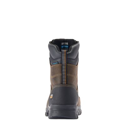 Image showing 1 th Ariat Treadfast 8 in. Waterproof Steel Toe Work Boots