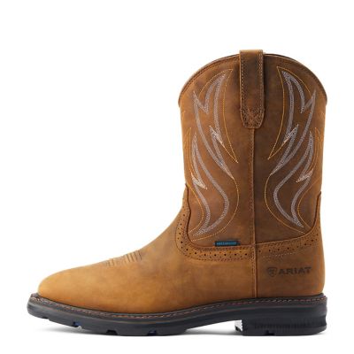 Image showing  Men's Sierra Shock Shield Waterproof Wide Square Toe Work Boots