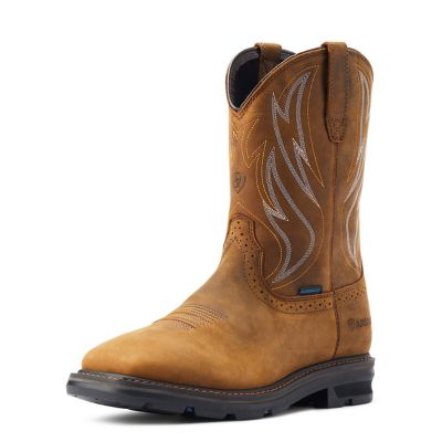 Ariat Men's Sierra Shock Shield Waterproof Wide Square Toe Work Boots