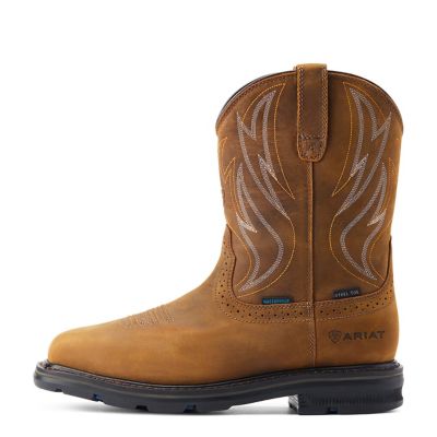 Image showing 4 th Ariat Men's Sierra Shock Shield Waterproof Wide Square Steel Toe Work Boots
