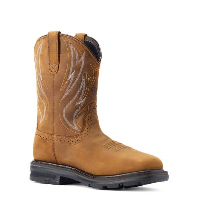 Image showing  Men's Sierra Shock Shield Waterproof Wide Square Steel Toe Work Boots