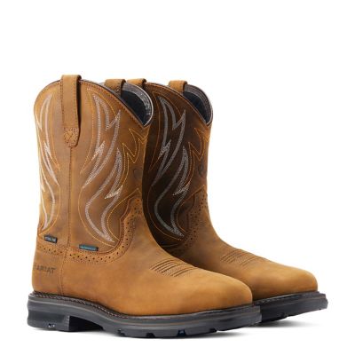 Image showing  Men's Sierra Shock Shield Waterproof Wide Square Steel Toe Work Boots
