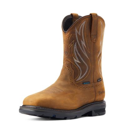 Image showing 0 th Ariat Men's Sierra Shock Shield Waterproof Wide Square Steel Toe Work Boots