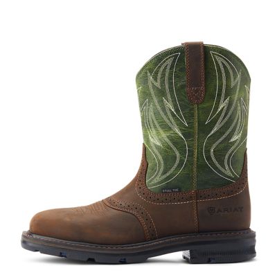 Image showing  Men's Sierra Shock Shield Wide Square Steel Toe Work Boots