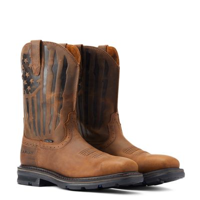 Image showing 3 th Ariat Men's Wide Square Steel Toe Sierra Shock Shield Patriot Wide Square Toe Work Boots