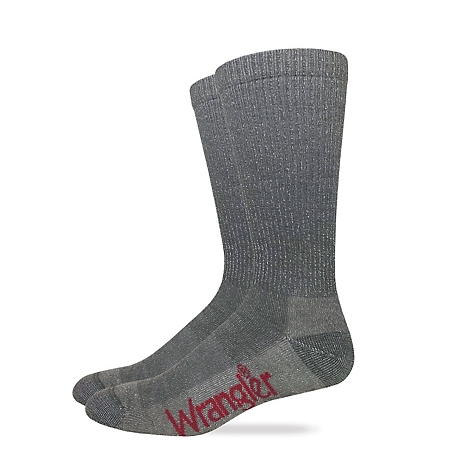 Wrangler Merino Wool Crew Seamless Toe Year Round Wear Made in USA, 1 Pair, 72815 COYOTE
