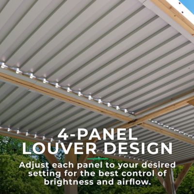 Image showing  10 ft. x 20 ft. Meridian Wood Room with Louvered Roof