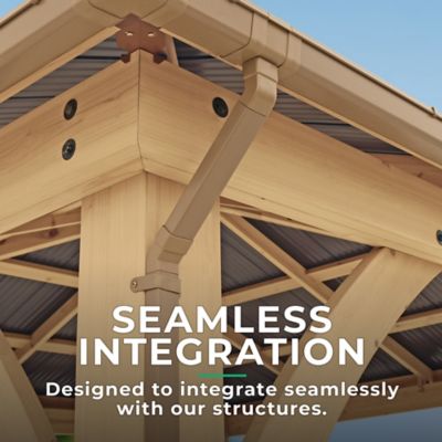 Image showing  Rain Gutter Kit for the 10 ft. x 12 ft. Meridian Gazebo