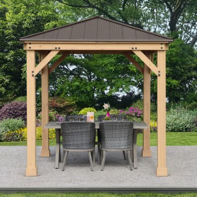 Image showing 8 th Yardistry 8 ft. x 8 ft. Meridian Gazebo