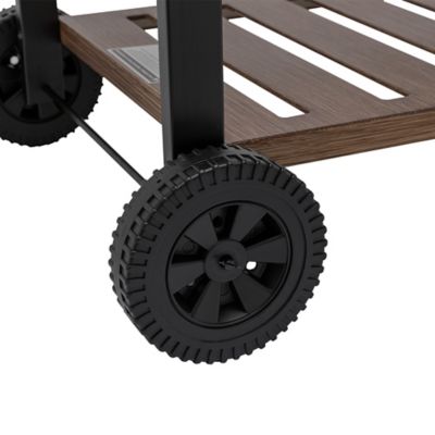 Image showing 7 th Royal Gourmet BBQ Barrel Charcoal Grill with Handle and Folding Table, 490 sq. in., Black