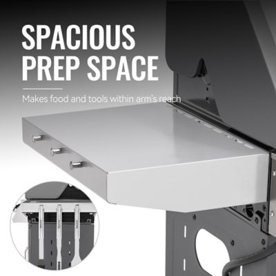 Image showing 6 th Royal Gourmet 3-Burner Stainless Steel Propane Gas Grill with Side Tables, Gray