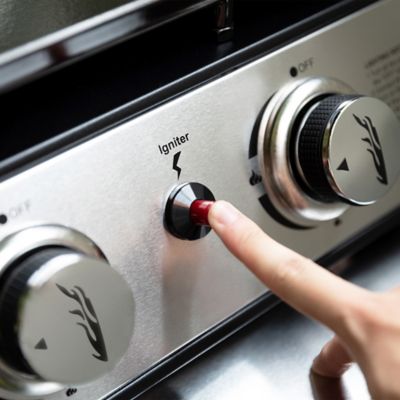 Image showing 5 th Royal Gourmet 3-Burner Portable Propane Gas Flat Top Griddle with Top Hard Cover, 318.95 sq. in., Black